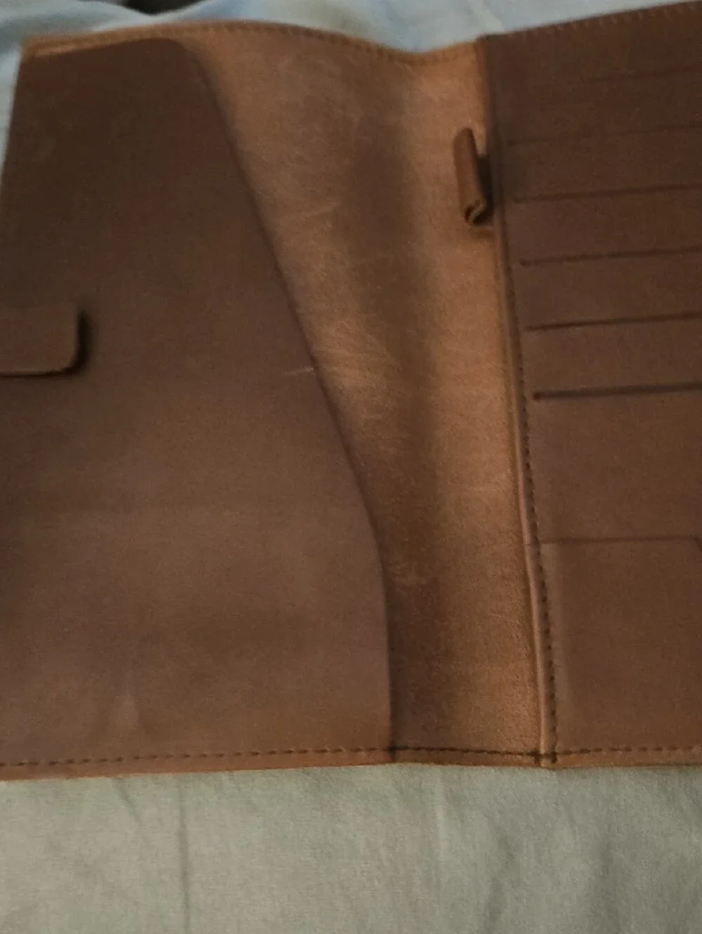 Men's Brown Leather Travel Wallet